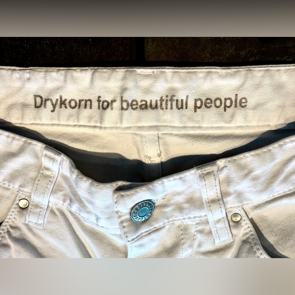 Drykorn Men’s SIT Classic Tapered Fit White Twill Jeans 32 x 34 - Picture 2 of 3